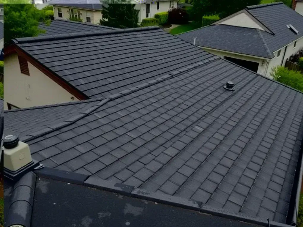 Completed roofing project